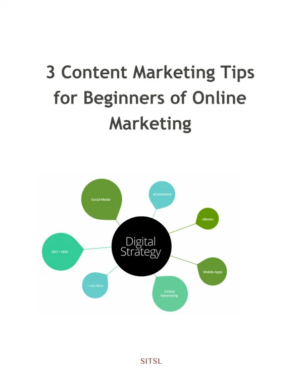 3 Content Marketing Tips for Beginners of Online Marketing