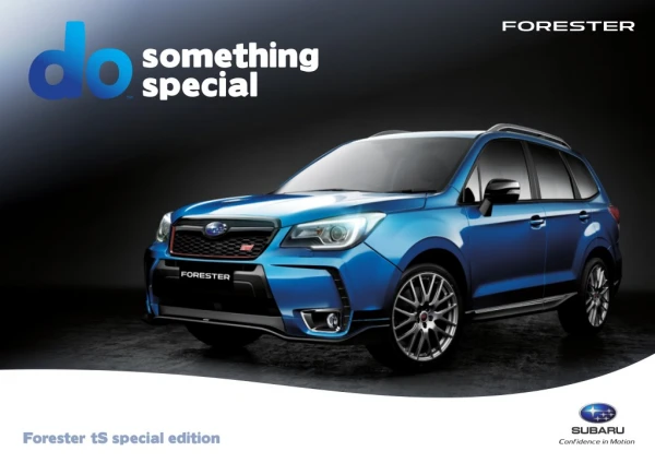 The Forester tS takes the performance SUV to a whole