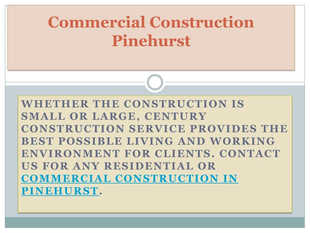 commercial construction pinehurst