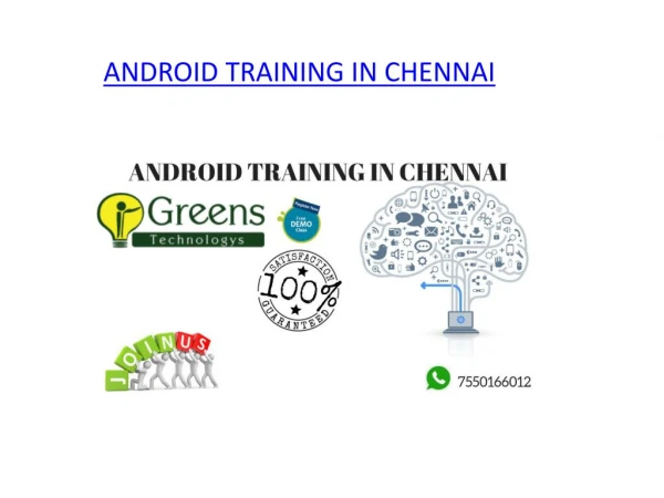 Android Training in Chennai | Android Training Institutes in Chennai, OMR.