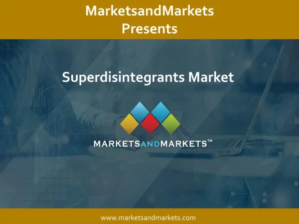 Superdisintegrants Market worth $536.5 million by 2023