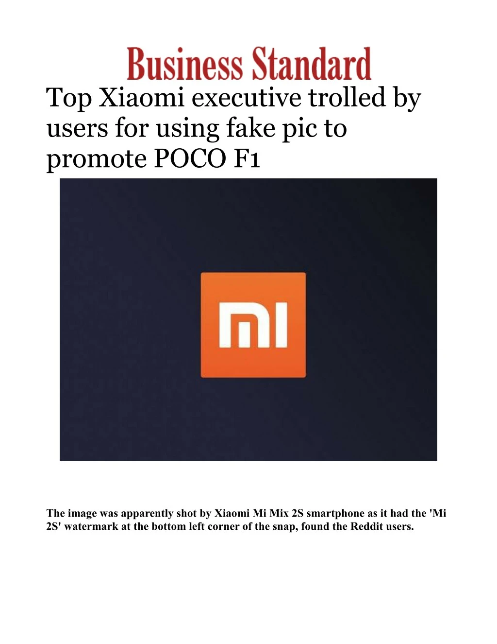 top xiaomi executive trolled by users for using