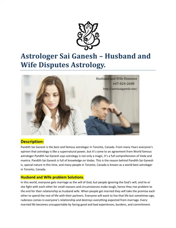 Astrologer Sai Ganesh