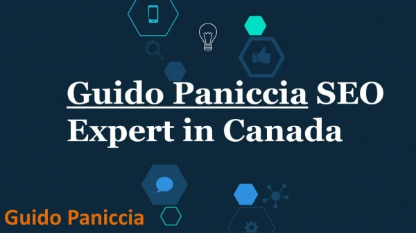 Guido Paniccia SEO Expert in Canada