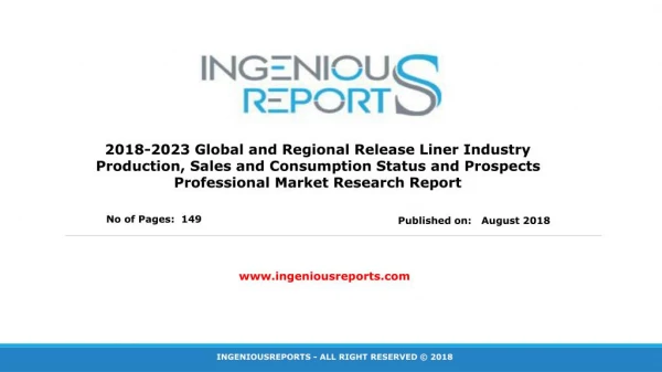 Global and Regional Release Liner Market Share, Future Trends, Business Growth and Forecast 2023