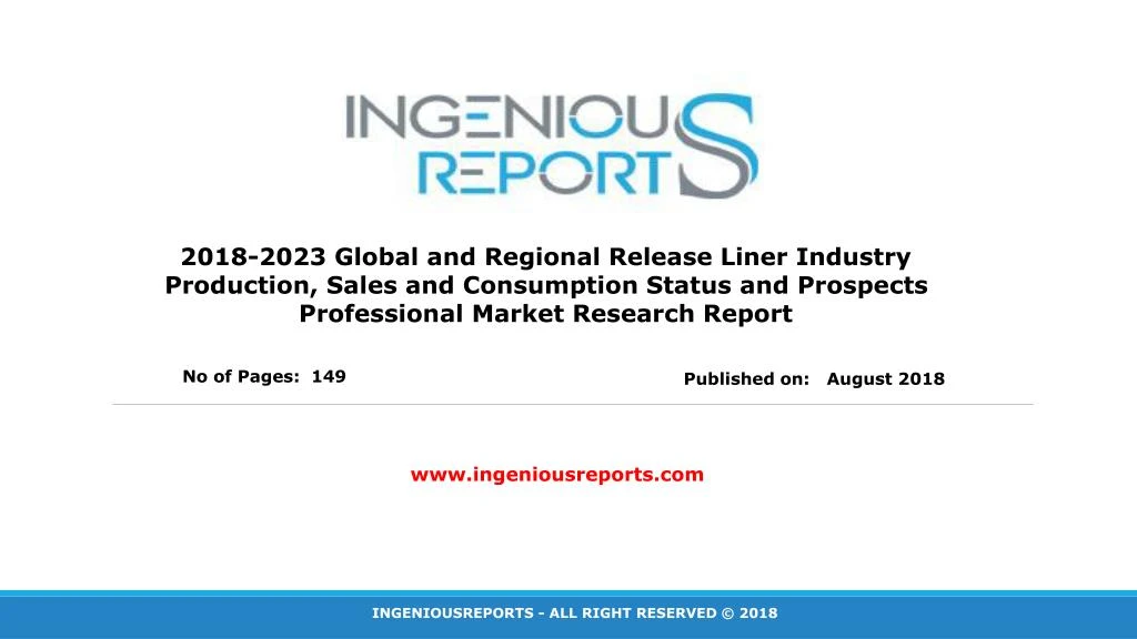 2018 2023 global and regional release liner