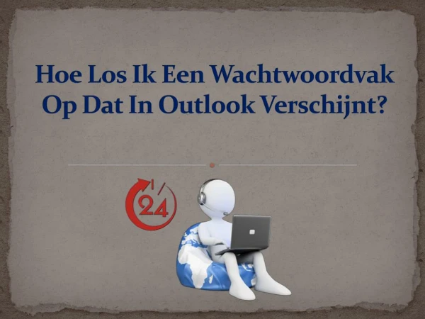 Hoe Los Ik Een Wachtwoordvak Op Dat In Outlook Verschijnt?