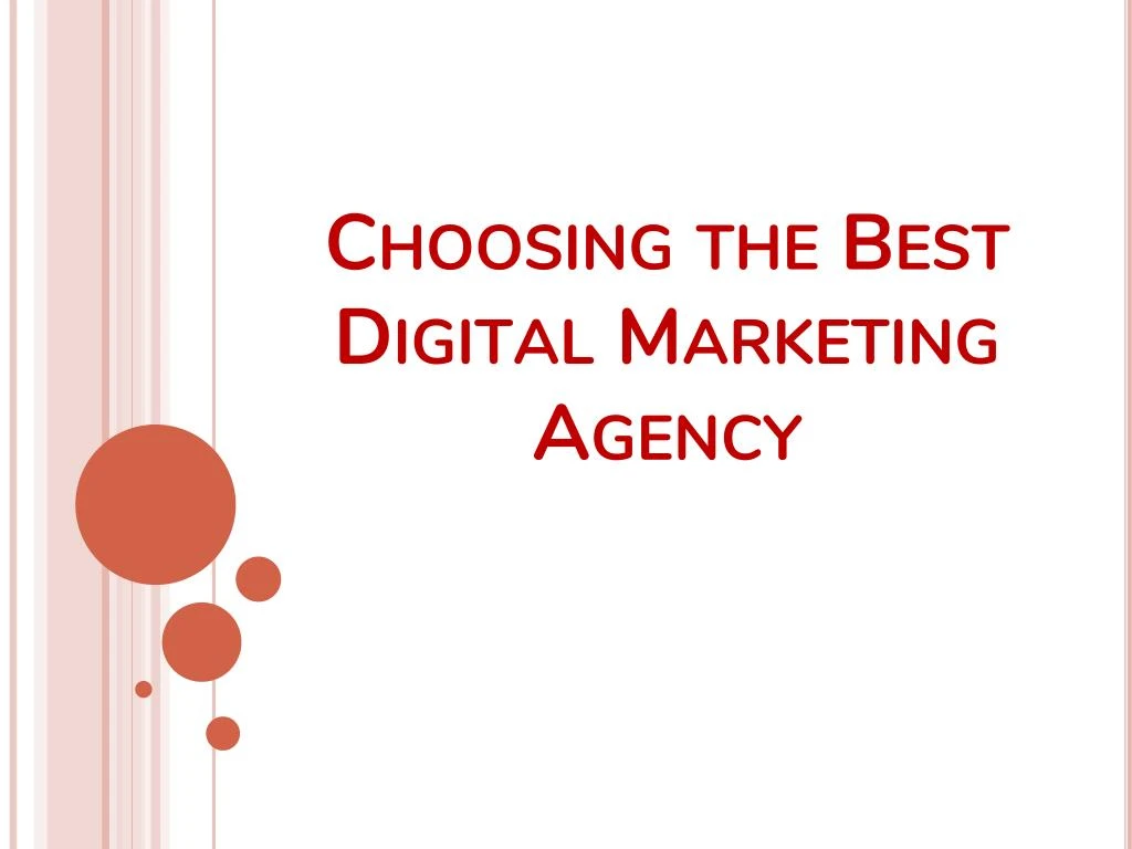 choosing the best digital marketing agency