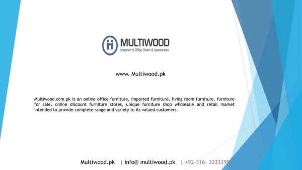 Buy office chairs at afforable prices by Multiwood.com.pk