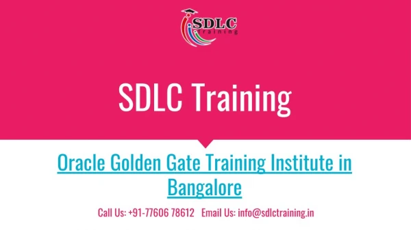 Realtime and Job Oriented Oracle Golden Gate Training in Marathahalli, Bangalore