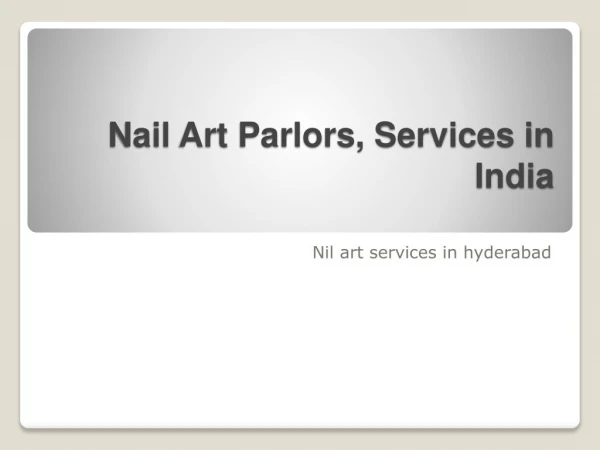 nail art parlors services in india
