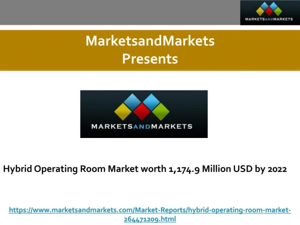 Hybrid Operating Room Market worth 1,174.9 Million USD by 2022