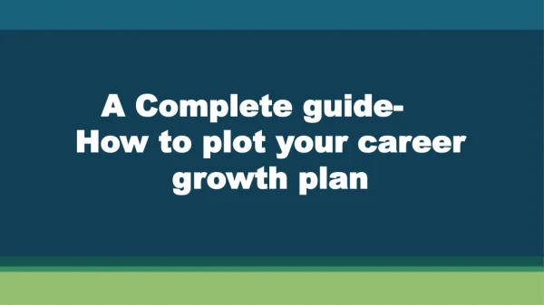 Enhance your successful career growth plan