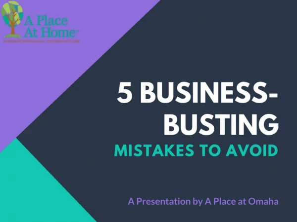 Five Mistakes to Avoid When Starting a Business | A Place at Home