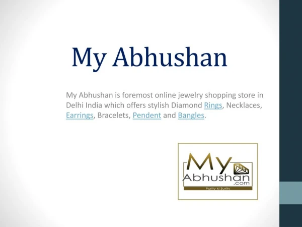 Find the Perfect Jewelry to Express Your Personality | My Abhushan
