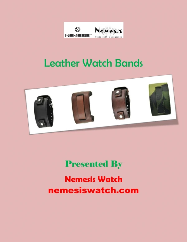 Why You Should Purchase Wide Leather Watch Bands?