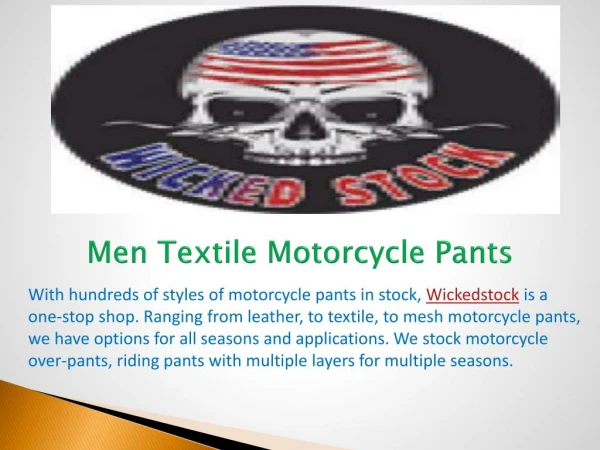 Men Textile Motorcycle Pants