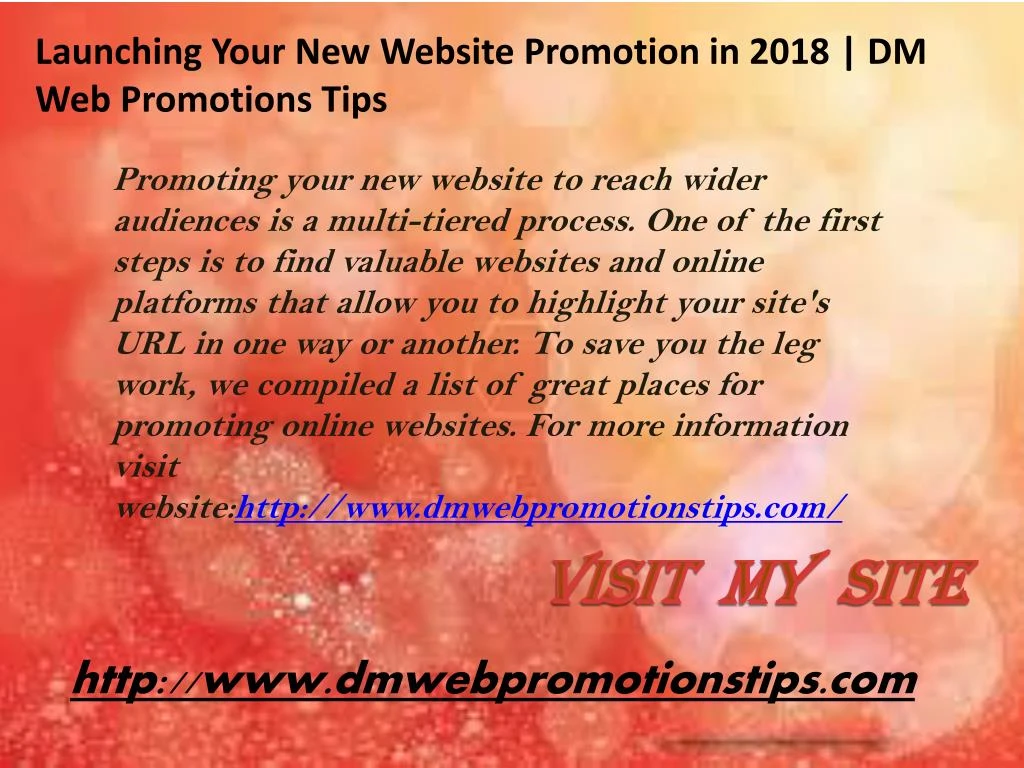 promoting your new website to reach wider