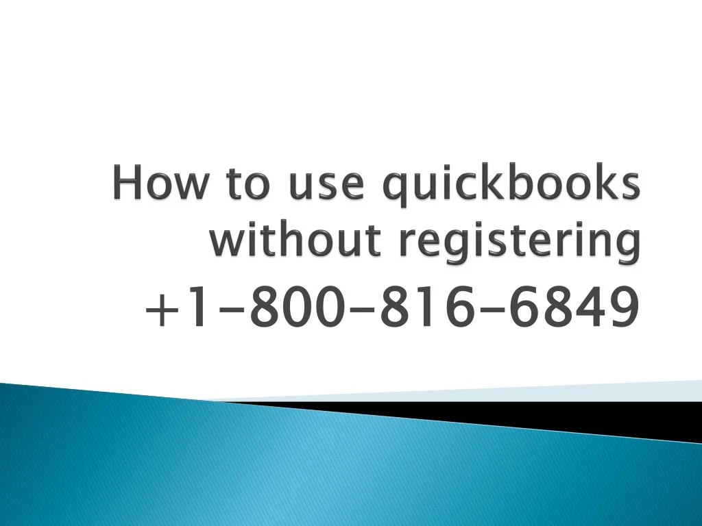 h ow to use quickbooks without registering