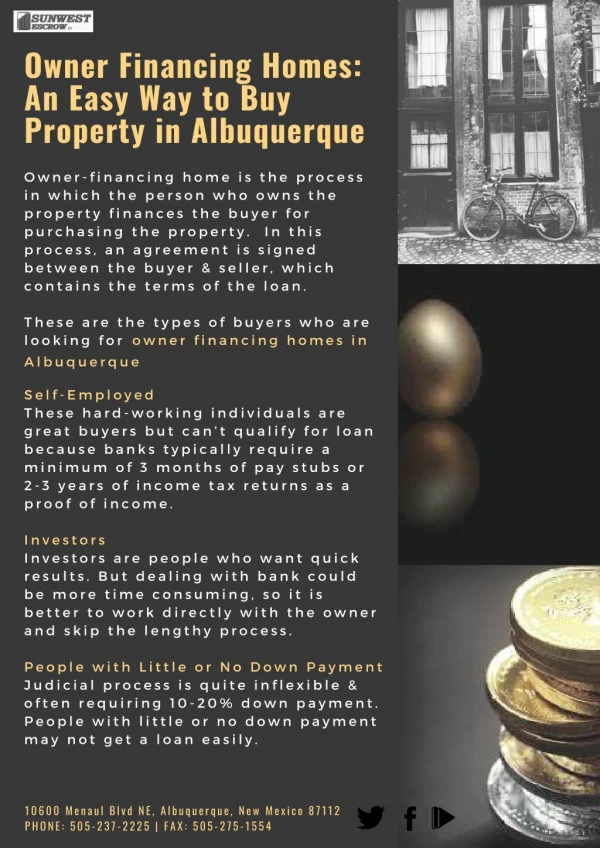 Owner Financing Homes: An Easy Way to Buy Property in Albuquerque
