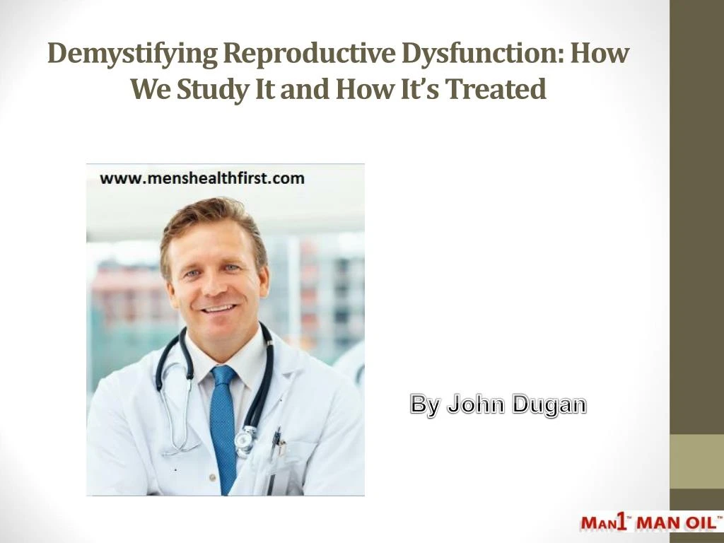 demystifying reproductive dysfunction how we study it and how it s treated