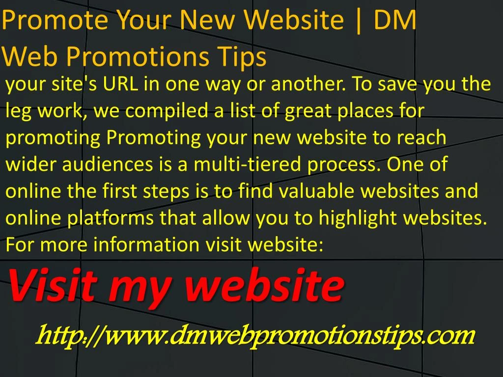 your site s url in one way or another to save
