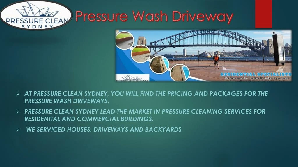 pressure wash driveway