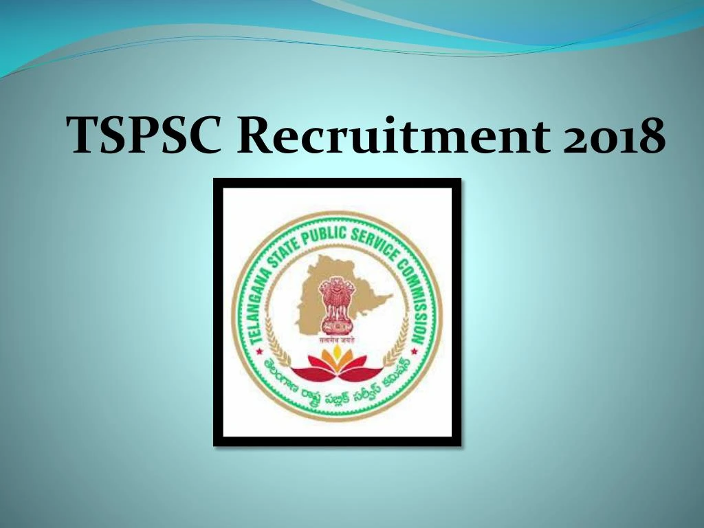 tspsc recruitment 2018