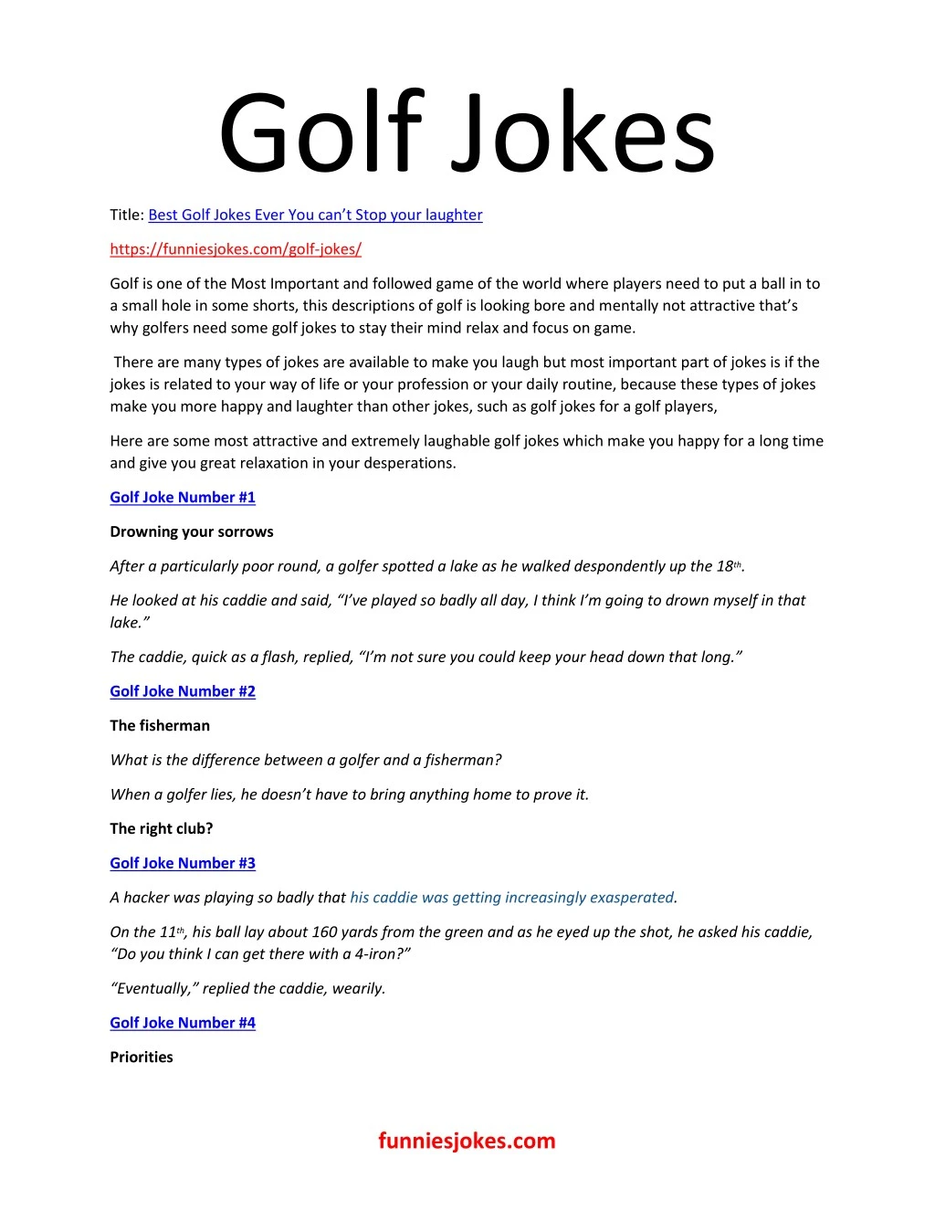 Ppt Best Golf Jokes Ever You Cana T Stop Your Laughter