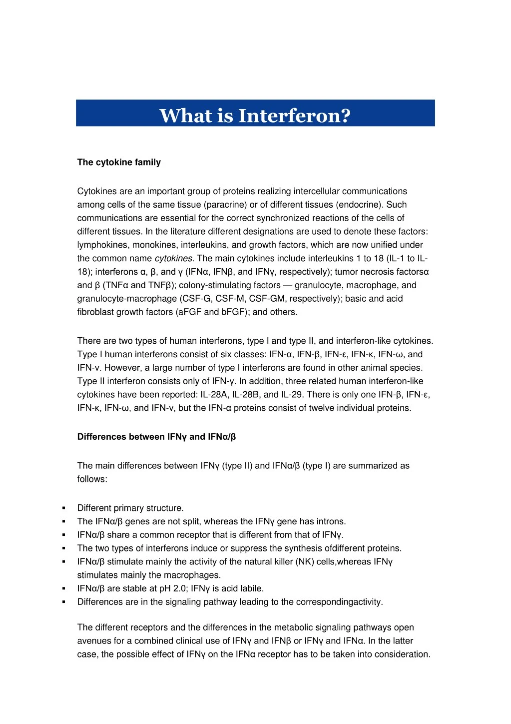 what is interferon