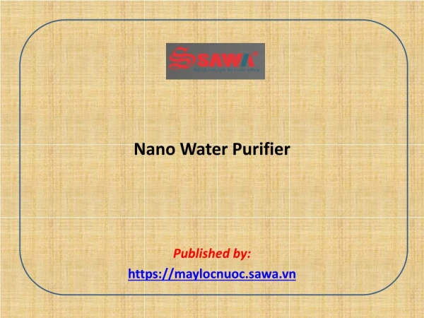 Nano Water Purifier