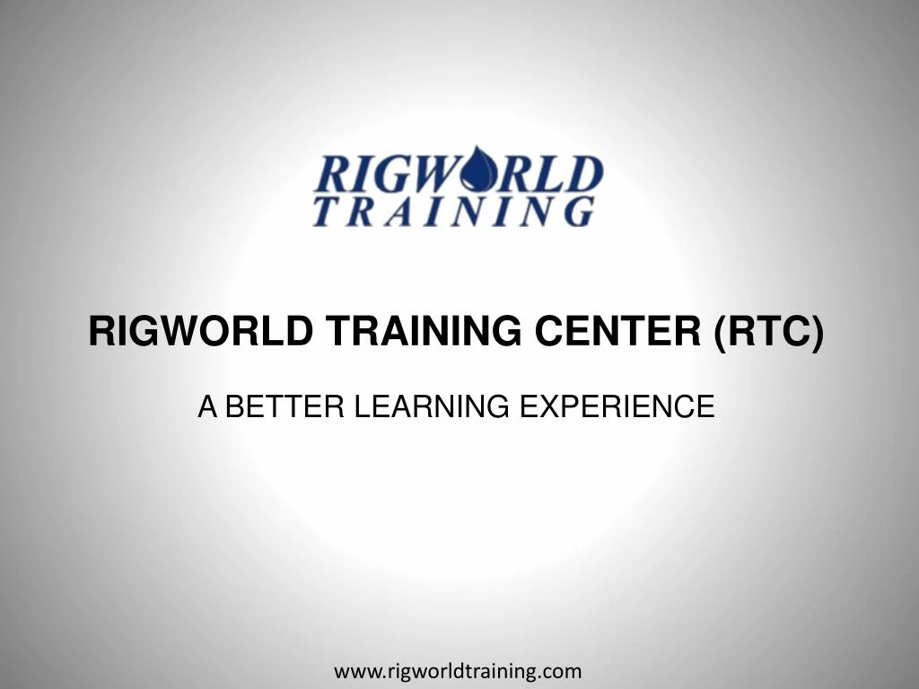 rigworld training center rtc