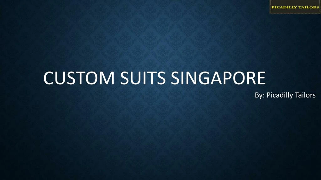 custom suits singapore