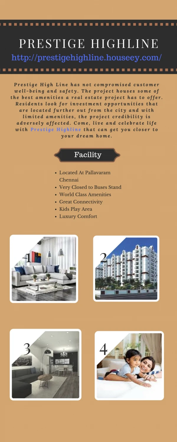 Upcoming Luxury Apartment At Chennai – Prestige Highline Chennai