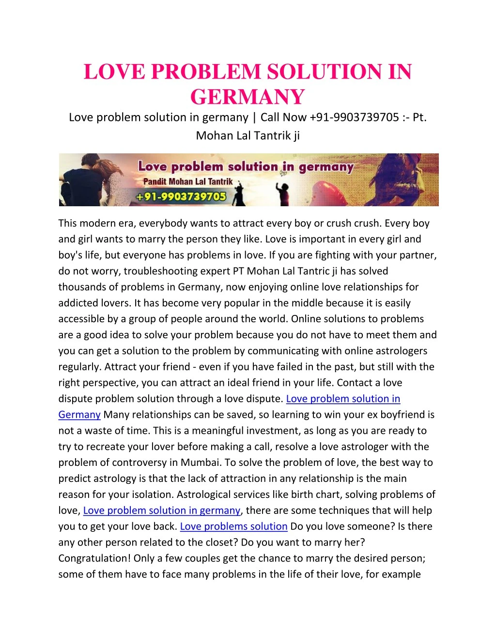love problem solution in germany love problem