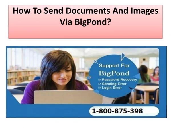 How to send documents and images via Bigpond?
