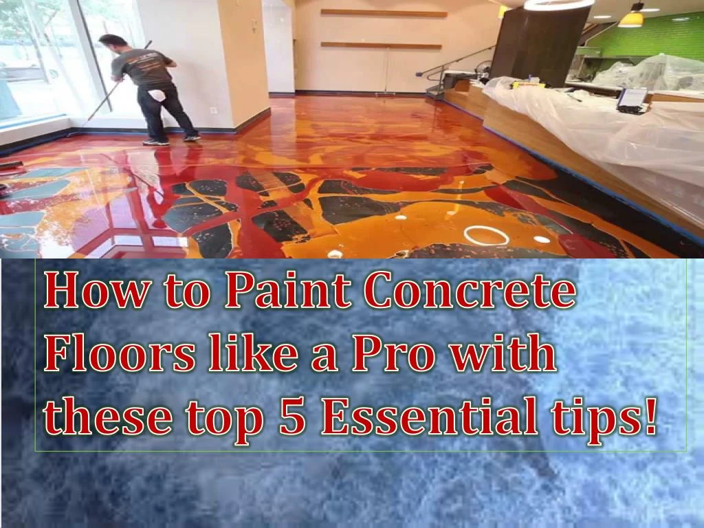 how to paint concrete floors like a pro with
