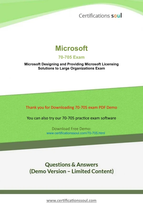 Microsoft 70-705 Microsoft Certified Professional Questions