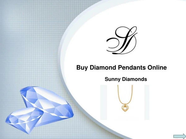 Buy Diamond Pendants Online | Sunny Diamonds