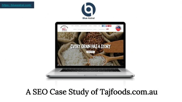 SEO Case Study Of Tajfoods.com.au
