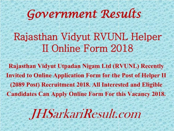 government results