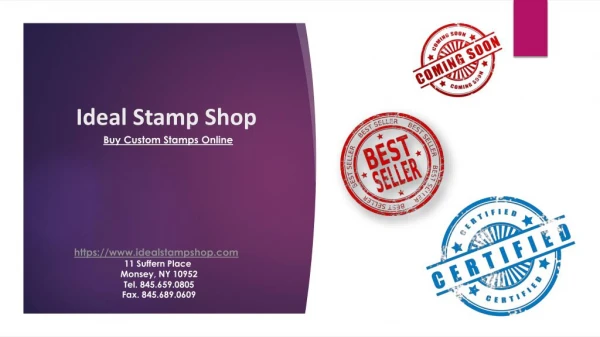 Buy All Type Of Rubber Stamps Online- Idealstampshop