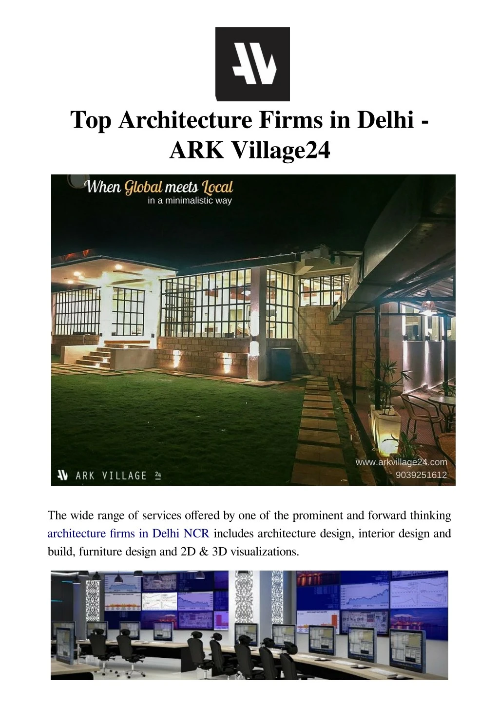top architecture firms in delhi ark village24