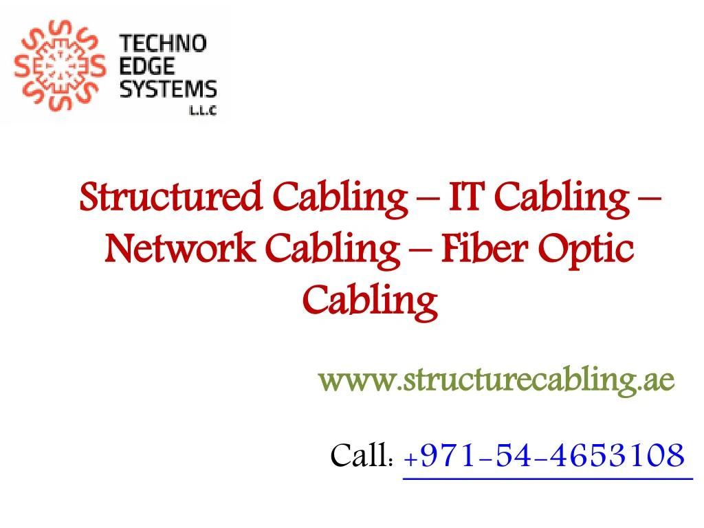 structured cabling it cabling network cabling fiber optic cabling