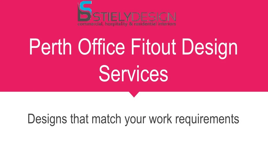 perth office fitout design services