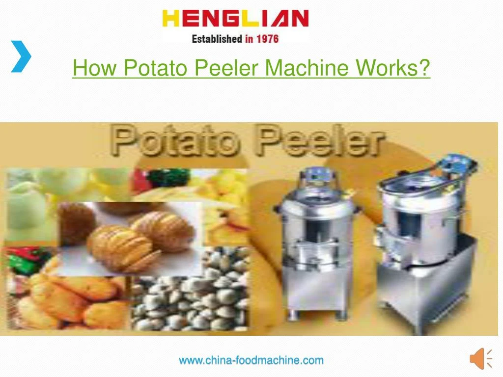 how potato peeler machine works