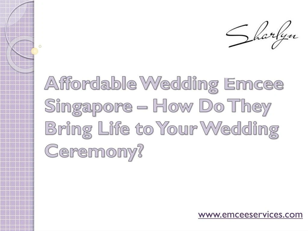 affordable wedding emcee singapore how do they bring life to your wedding ceremony