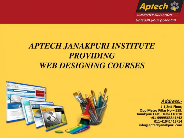 Top 10 Website Development Training Institute in Delhi | Aptech Janakpuri Center