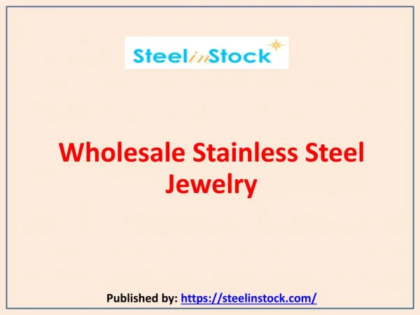 Wholesale Stainless Steel Jewelry
