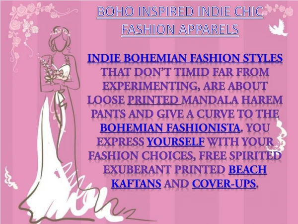 BOHO INSPIRED INDIE CHIC FASHION APPARELS